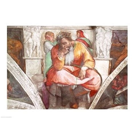 Buy Sistine Chapel Ceiling The Prophet Jeremiah Poster Print By