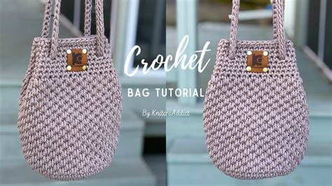 Crochet Shoulder Bag Tutorial Macrame Crochet Bag Beginner Crochet