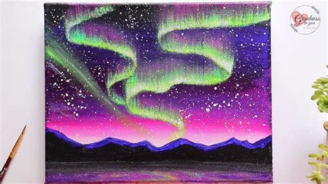 Northern Lights Easy Aurora Painting Technique For Beginners