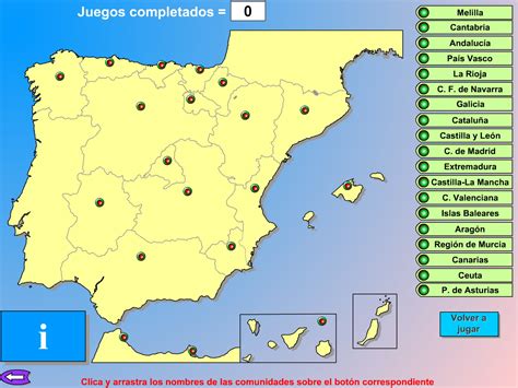 Viaje Entrada Malversar Mapa Interactivo De España Oposición