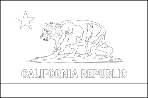 California State Map Coloring Page