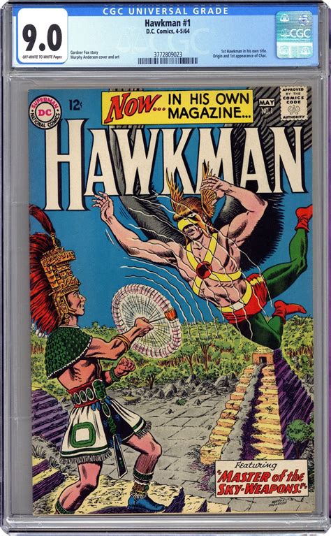 First Hawkman In Own Title Hawkman 1964 1st Series 1 Cgc 90