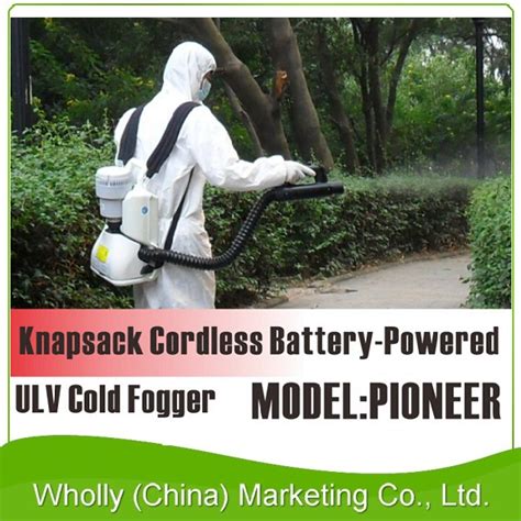 Knapsack Cordless Ulv Cold Fogger Pioneer Model Battery Powered
