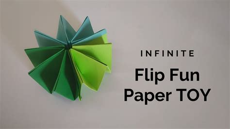 How To Make Infinite Paper Flip Toy Origami For Kids Paper Toy