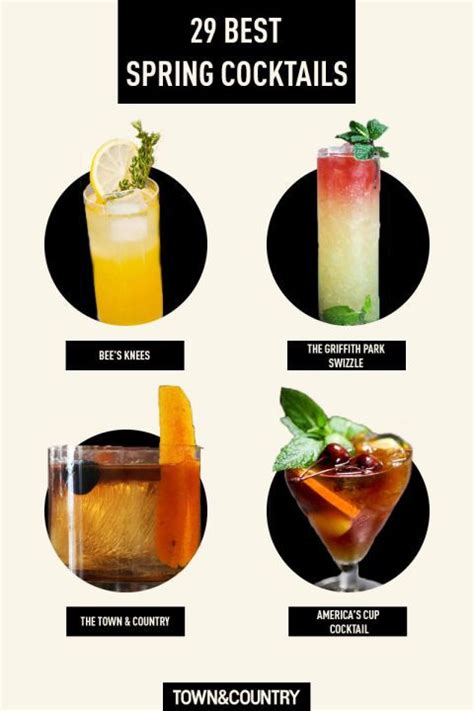 16 Spring Cocktails To Enjoy In The New Season Spring Cocktails Spring Cocktails Recipes