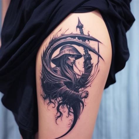Scythe Tattoo Meaning And Symbolism Tatticle