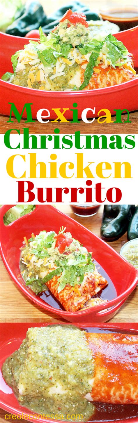 Mexican Christmas Chicken Burrito Creole Contessa