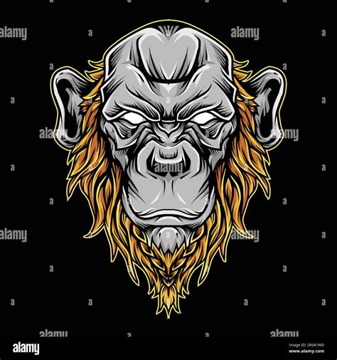 Chimp Ape Vector Illustration Stock Vector Image And Art Alamy