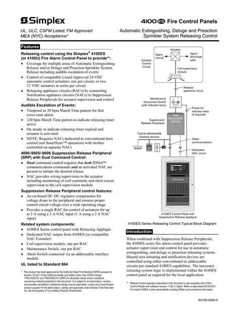 Simplex 4100 Wiring Diagrams