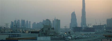 City Burj Dubai 1920 Photo Facebook Cover