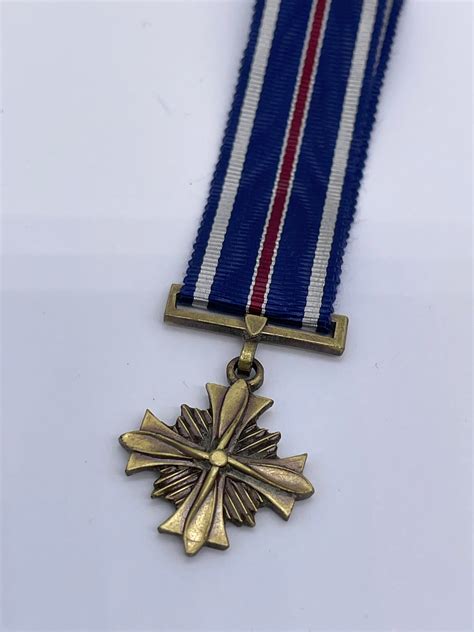 American Distinguished Flying Cross Miniature Medal Ww2 Period
