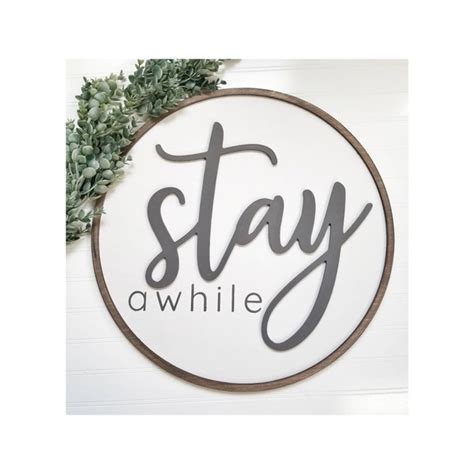 Stay Awhile Canvas Etsy