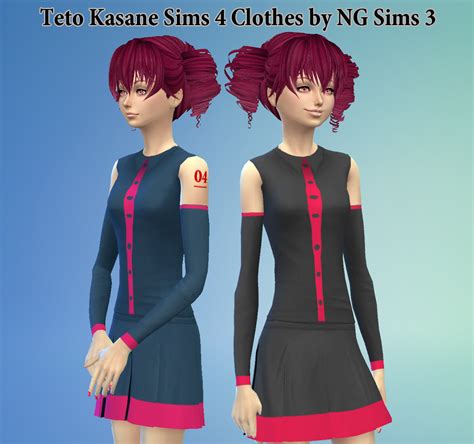 Ng Sims 3 Teto Kasane Sims 4 Models And Clothes