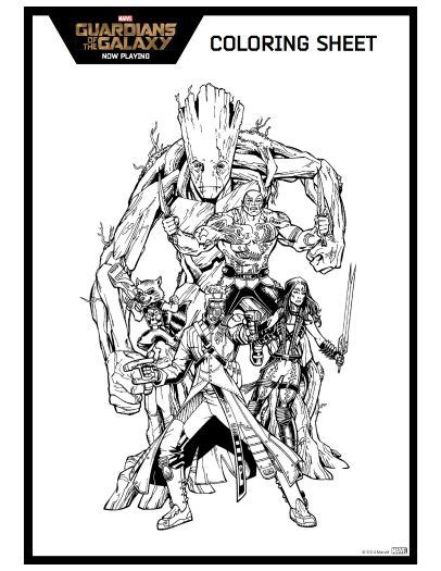 Our guardians of the galaxy coloring pages in this category are 100% free to print, and we'll never charge you for using. Guardians of the Galaxy Printable Coloring Page ...