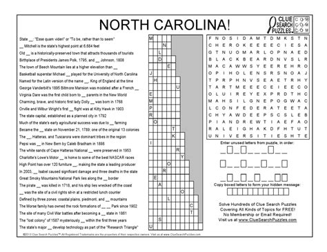 How did boys learn skills that didn't involve farming. The Tar Heel State | Word search puzzles, Clue, Trivia