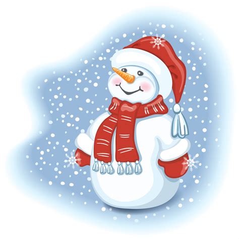 Cute Christmas Snowman Vector Design 02 Vector Christmas Free Download