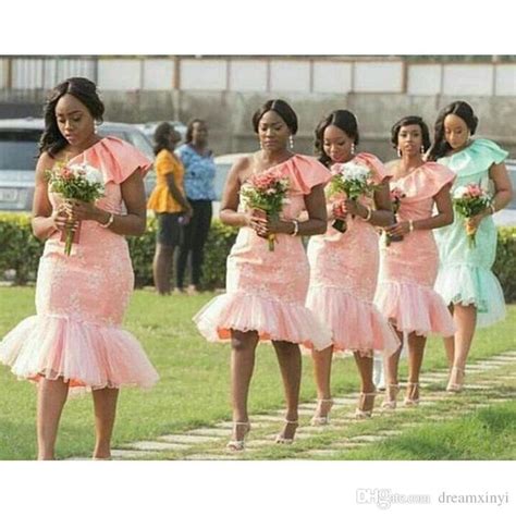Pretty South African Bridesmaid Dress Collection Knee Length Bridesmaid Dresses African