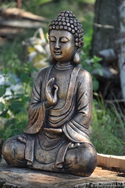 We offer buddha statues of all shapes and sizes. The concrete Buddha sculpture large for home and garden - заказать на Ярмарке Мастеров ...