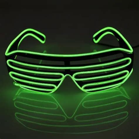 el wire flashing sunglasses party light up glasses for rave party in holiday lighting from