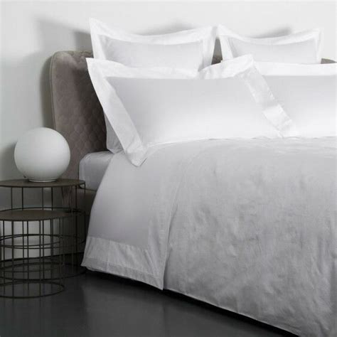 Frette Damascus Queen Duvet Cover White Cotton Made In Italy New 1350
