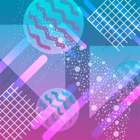 Neon Background With Gradient Geometric Pattern Hologram