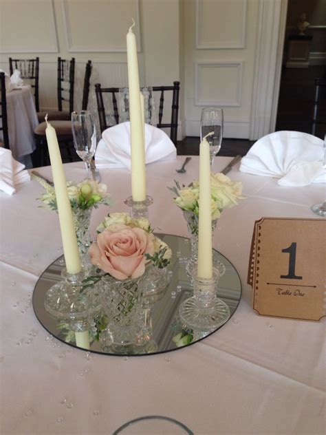 Simple And Elegant Crystal Table Centre Table Centerpieces Table