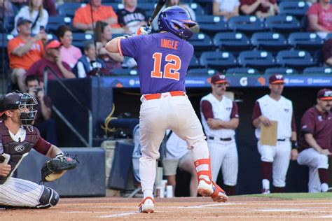 No 5 Tigers Roll Past Hokies 14 5 In ACC Tournament Clemson Tigers