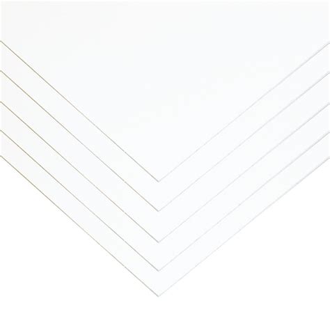 White High Impact Polystyrene Plastic Sheet 010 X 25 X 38 5 Pack