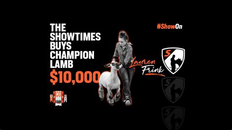 The Showtimes Buys Champion Lamb in Pueblo!