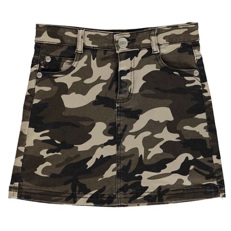 Firetrap Camo Mini Skirt Junior Girls Malta