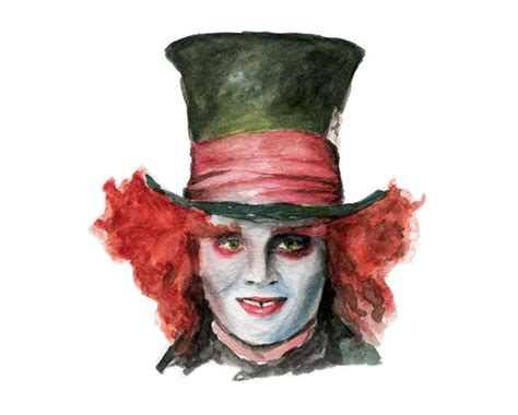 Mad Hatter Watercolor At Getdrawings Free Download