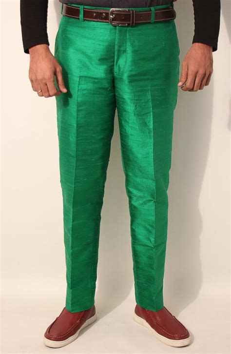 Mens Silk Dress Pants In Dupioni Silk For Everyday Use Baron Boutique