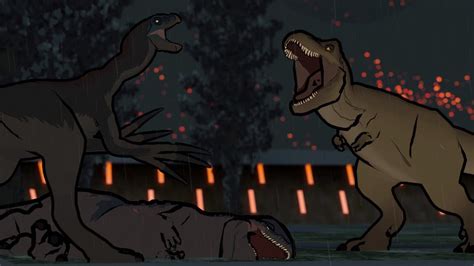 Rexy Vs Therizinosaurus Animation Youtube