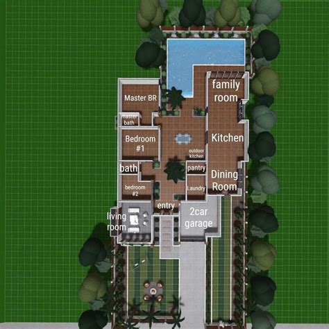 Lods Choo On Instagram “floor Plan Bloxburg” In 2021 Sims House