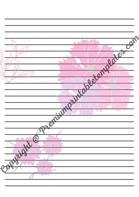 Printable Lined Paper Template Editable And Pdf