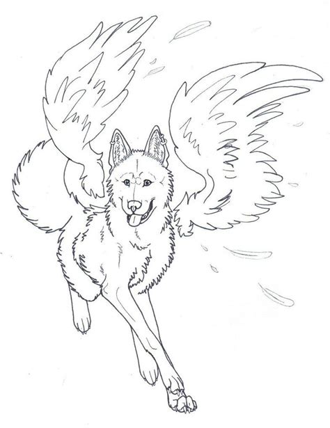 People who are suffering from depression, anxiety and even post traumatic stress disorder. Winged Wolf Coloring Pages - Coloring Home