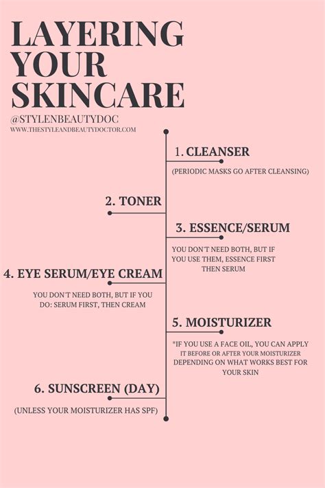 How To Layer Your Skincare The Order To Apply Your Products Skin Care Routine Skin Care Tips