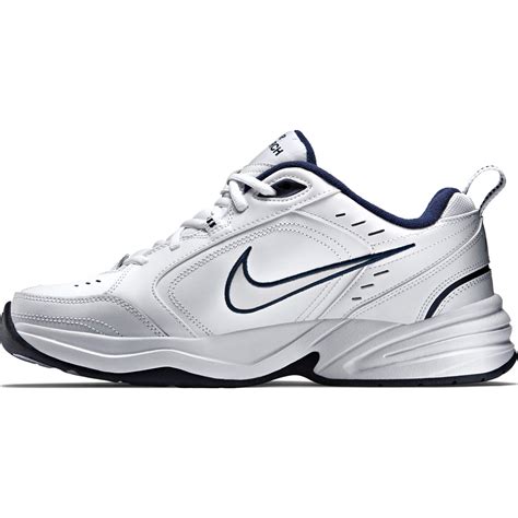 Nike Air Monarch Iv Mens Athletic Shoes Whitemidnight Navywhite