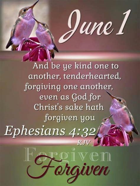 13540 June1 ~j~ Ephesians 432 Kjv Good Morning God Quotes Happy