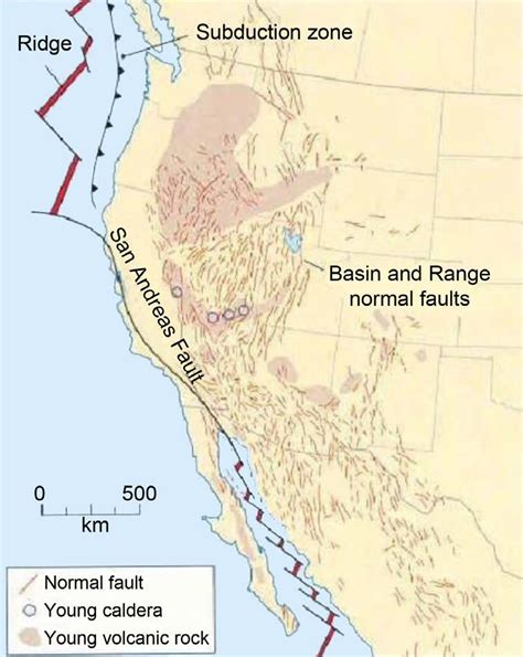 Geology Map Of Western Part Of North America Download Scientific Diagram