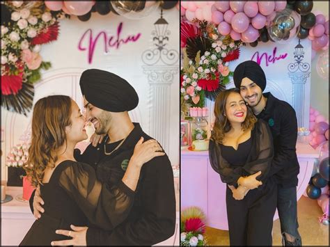 Inside Pics Of Neha Kakkars First Birthday Bash After Marriage Dont Miss Husband Rohanpreet