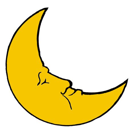 Cartoon Full Yellow Moon Clipart Best