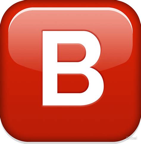 B Button Emoji Emoji Meme Emoji Stickers Emoji