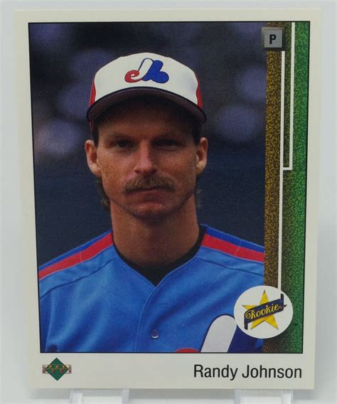 1989 Upper Deck Randy Johnson 25 Rc Hof Montreal Expos Ebay