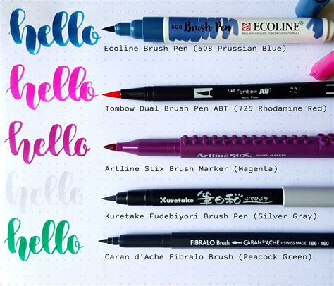 Afbeeldingsresultaat Voor Ecoline Markers Brush Lettering Brush Pen