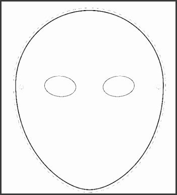 5 Printable Blank Mask Template Sampletemplatess Sampletemplatess 202