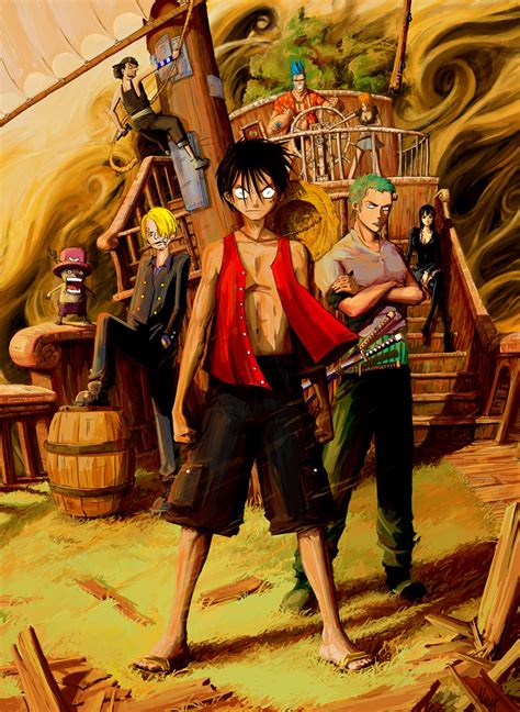 One Piece Group Photo Daily Anime Art