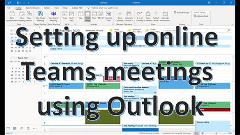 Schedule A Teams Meeting In Outlook