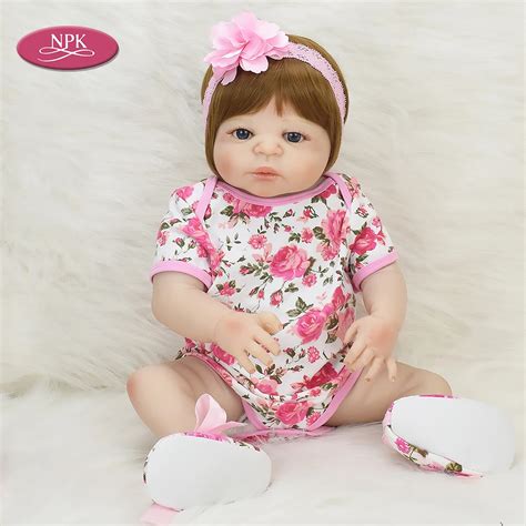 NPK Real Full Body Silicone Girl Reborn Baby Doll Bath Toy Lifelike