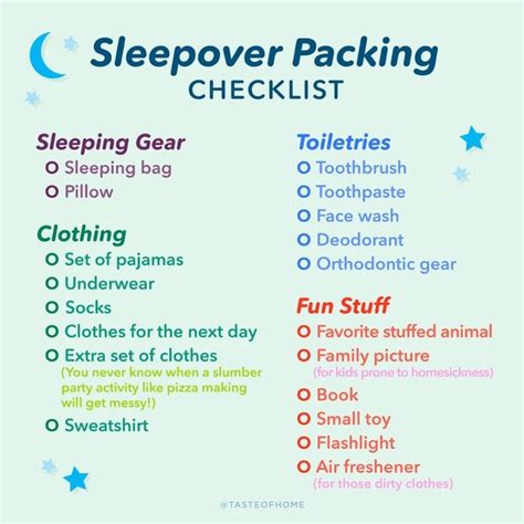 The Ultimate Checklist For What To Bring To A Sleepover